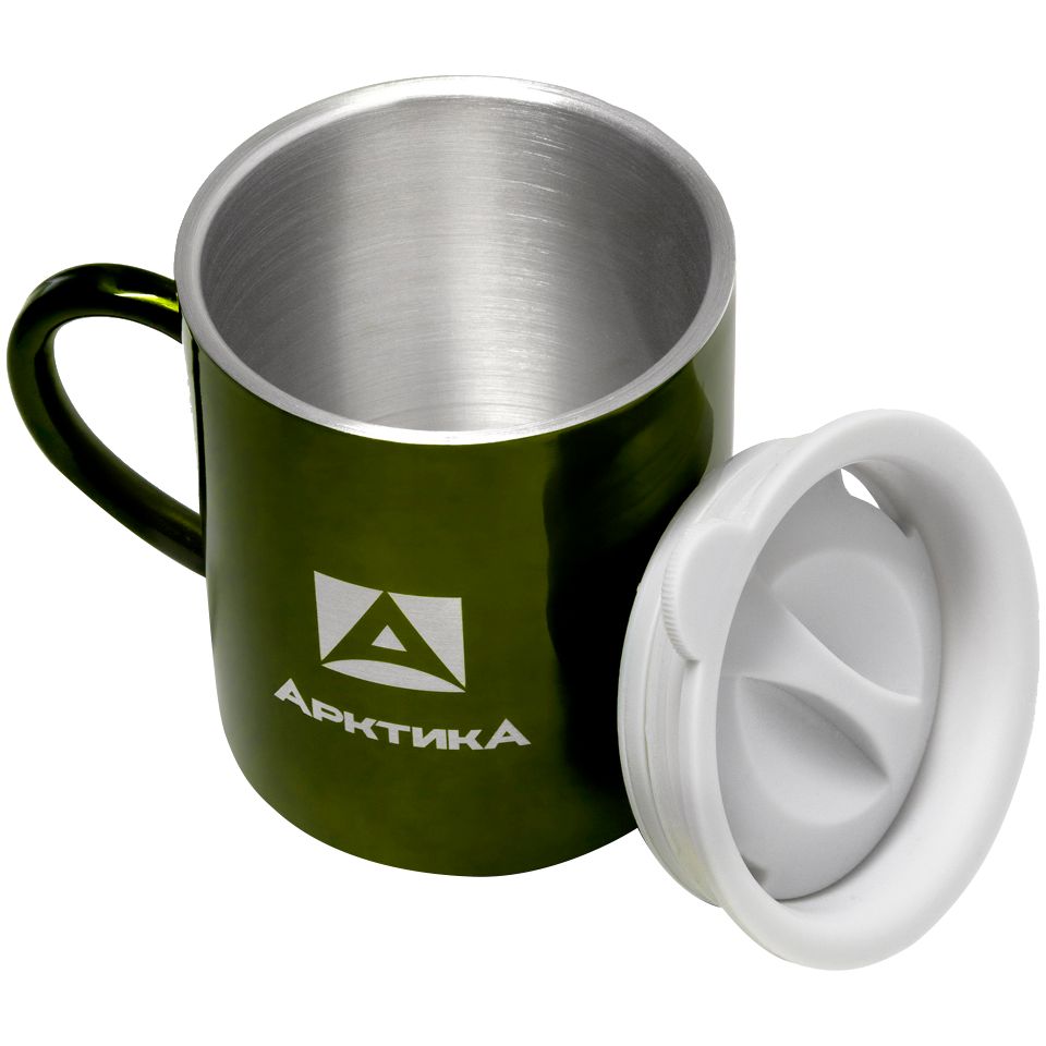 Термокружка «Арктика 200», зеленая (хаки) / Миниатюра WWW (1000)