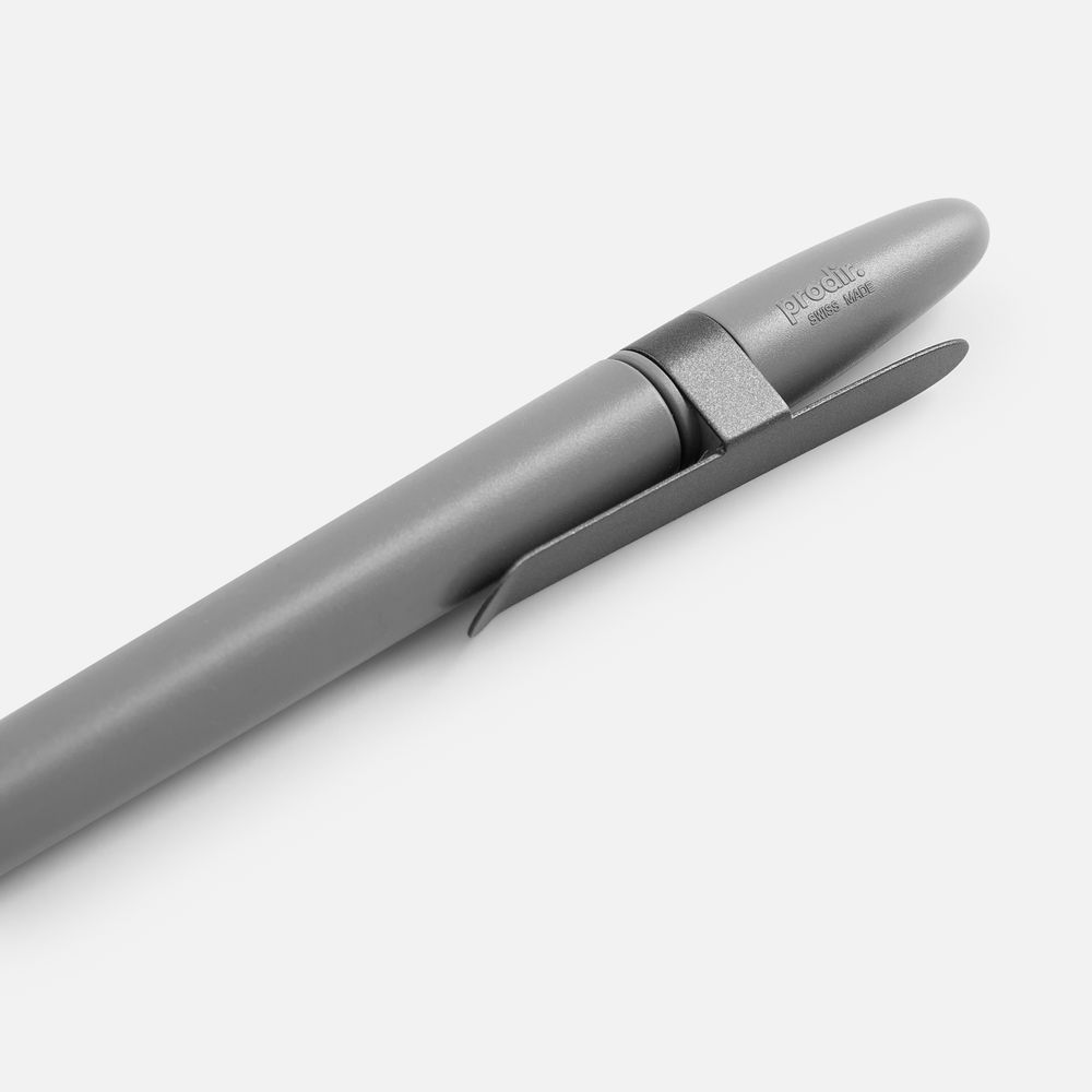 Ручка шариковая Prodir DS5 TSM Metal Clip, серая / Миниатюра WWW (1000)