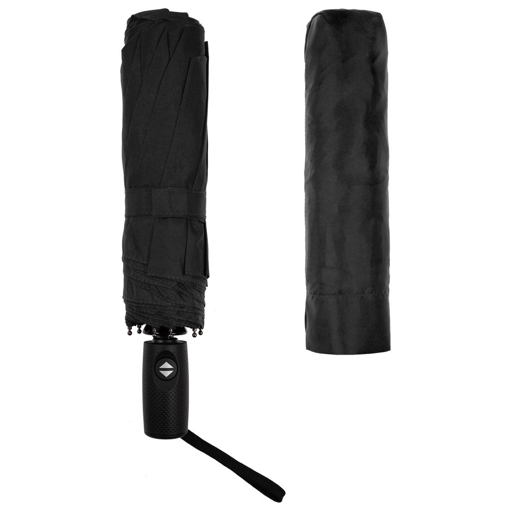 Складной зонт Dome Double с двойным куполом, черный / Миниатюра WWW (1000)