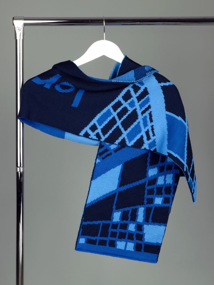 Шарф Joyful на заказ, полушерсть / Миниатюра WWW (1000)