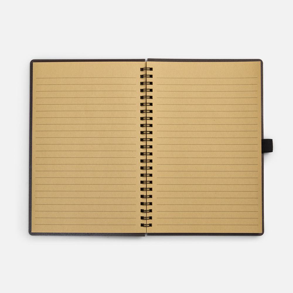 Блокнот на спирали Coffeist, коричневый / Миниатюра WWW (1000)