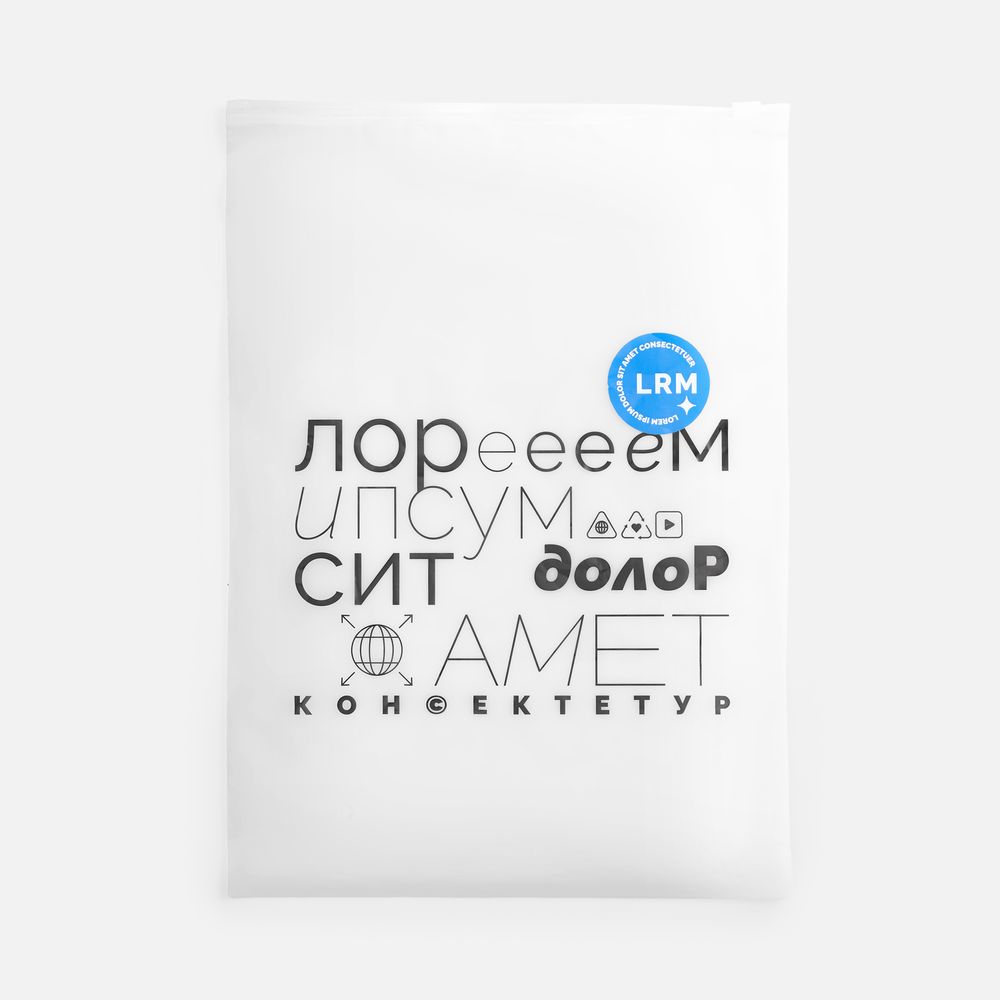 Пакет Zip Lock, S, белый / Миниатюра нанесения (1000)