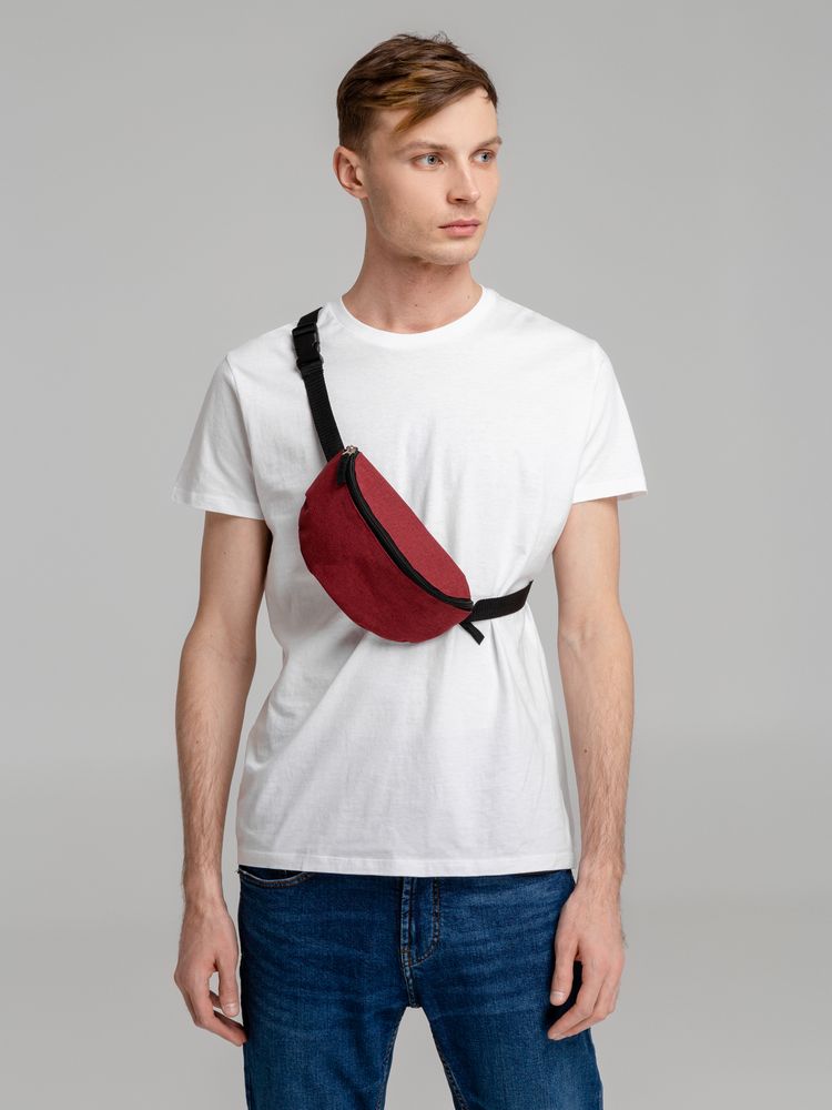 Поясная сумка Unit Handy Dandy, бордовая / Миниатюра WWW (1000)