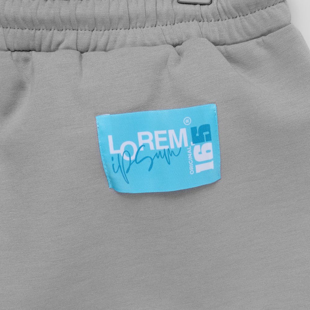 Лейбл тканевый Epsilon, XL, белый / Миниатюра нанесения (1000)