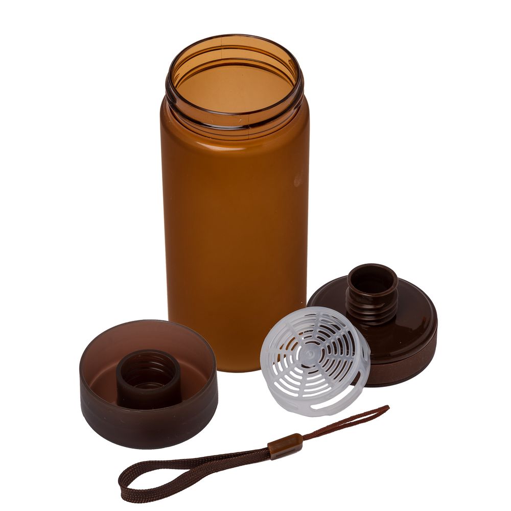 Бутылка для воды Simple, коричневая / Миниатюра WWW (1000)