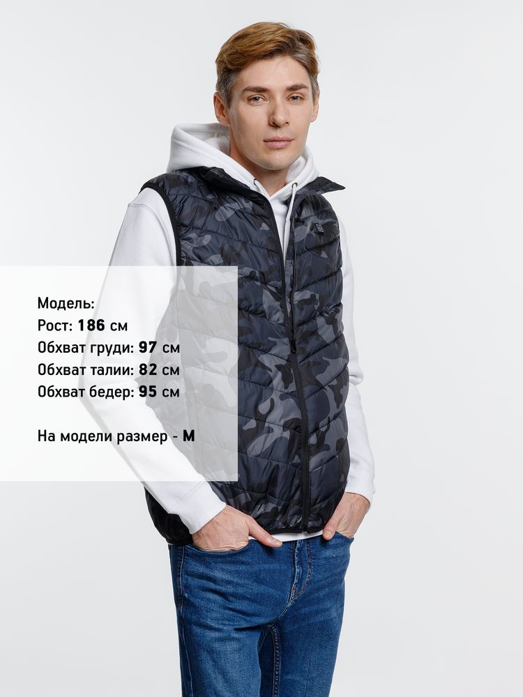 Жилет с подогревом Thermalli Valmorel, серый камуфляж / Миниатюра WWW (1000)