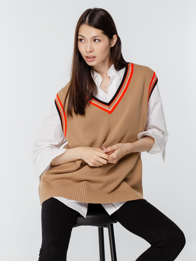 Жилет оверсайз унисекс Cornell в сумке, бежевый / Миниатюра WWW (1000)