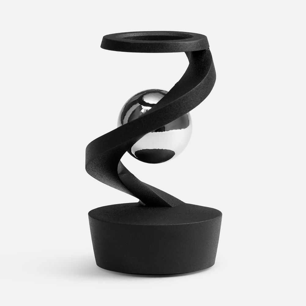 Настольный антистресс Mindflow, черный с серебристым / Миниатюра WWW (1000)