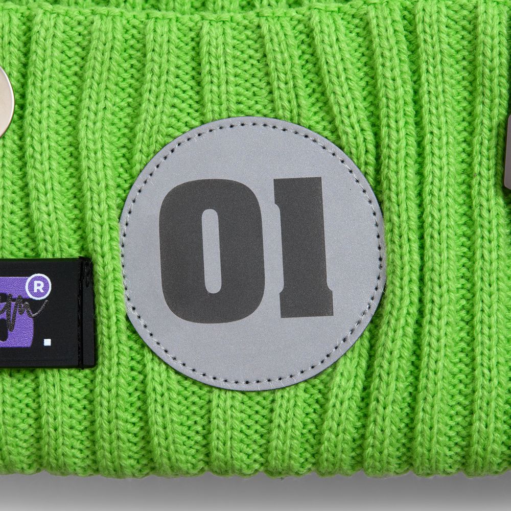 Шапка Yong, зеленая (салатовая) / Миниатюра нанесения (1000)