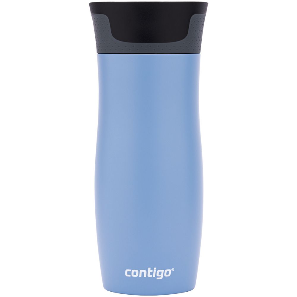 Термостакан Contigo West Loop, вакуумный, серо-голубой / Миниатюра WWW (1000)