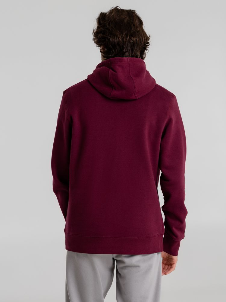 Толстовка с капюшоном унисекс King, бордовая / Миниатюра WWW (1000)