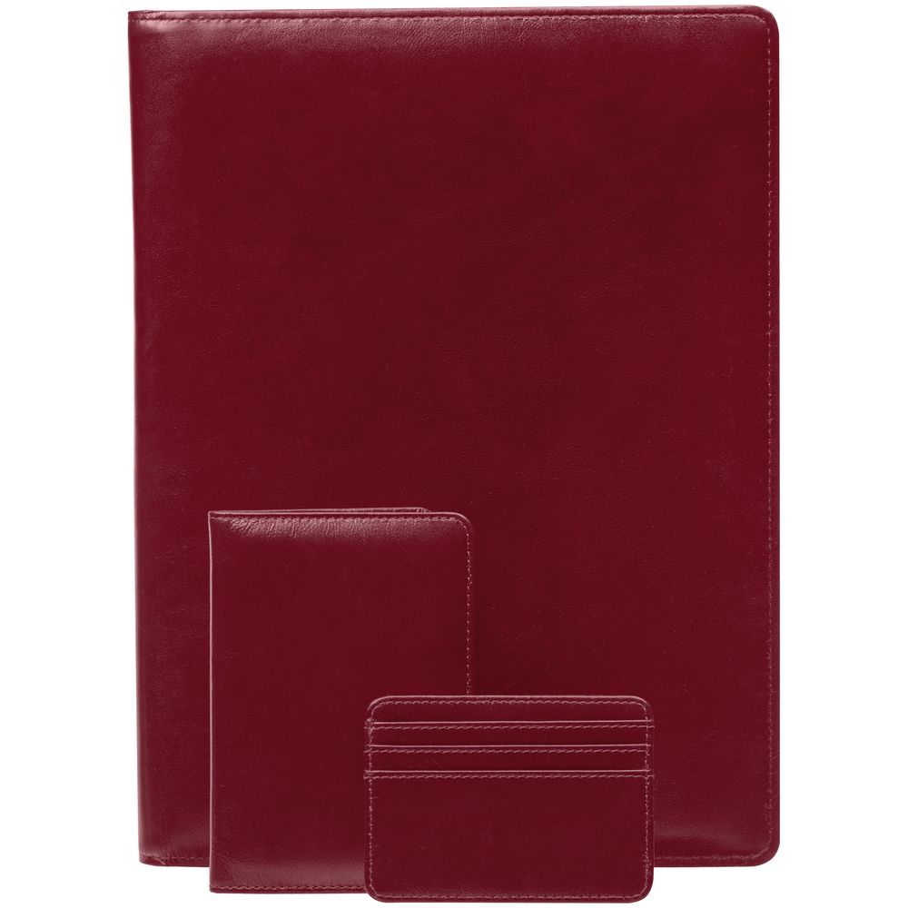 Чехол для карт Signature, бордовый с бежевым / Миниатюра WWW (1000)