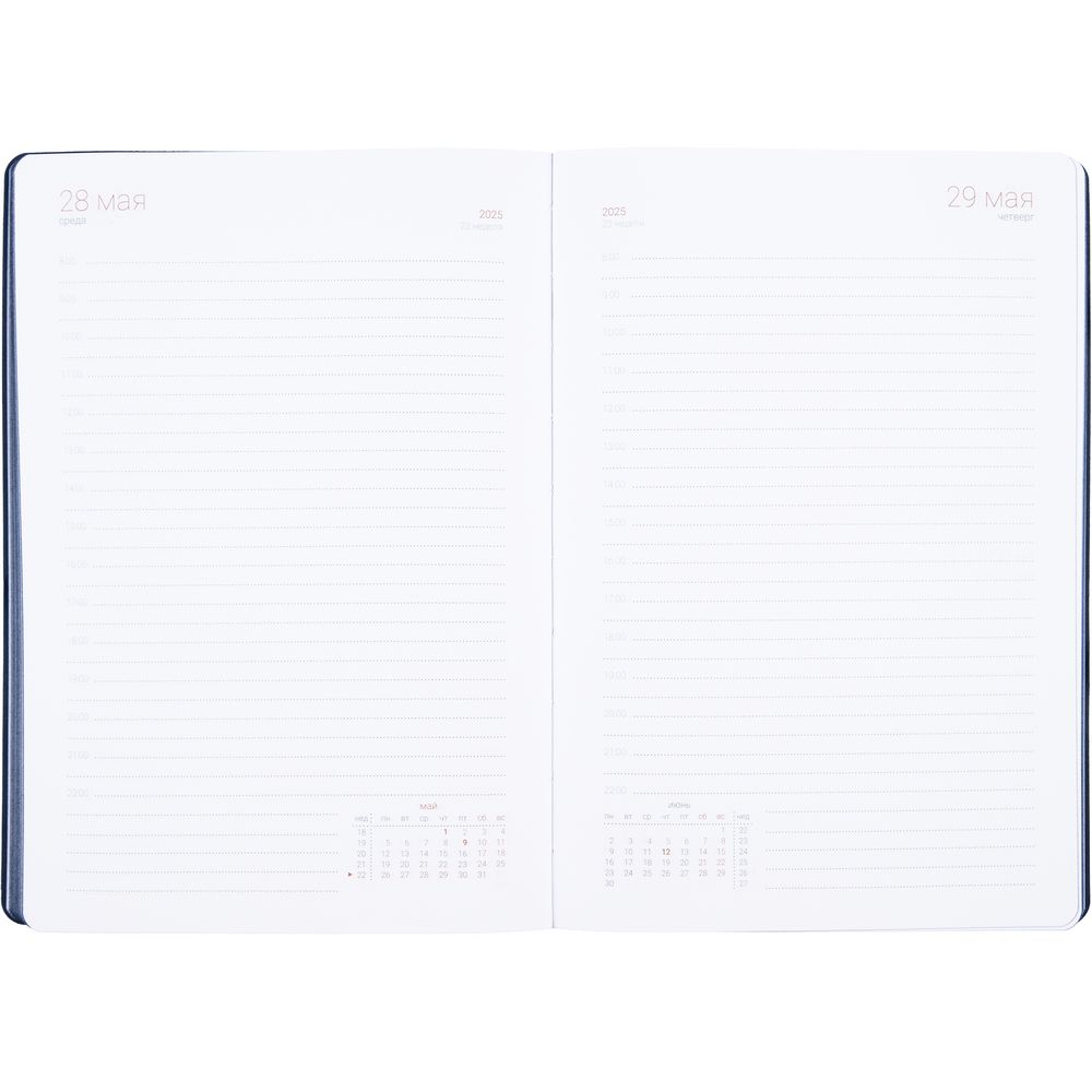 Ежедневник Flexpen Color, датированный, темно-синий / Миниатюра WWW (1000)