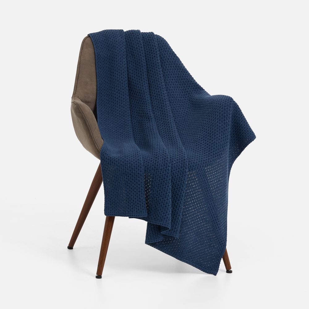 Плед Serenita, синий (джинс) / Миниатюра WWW (1000)