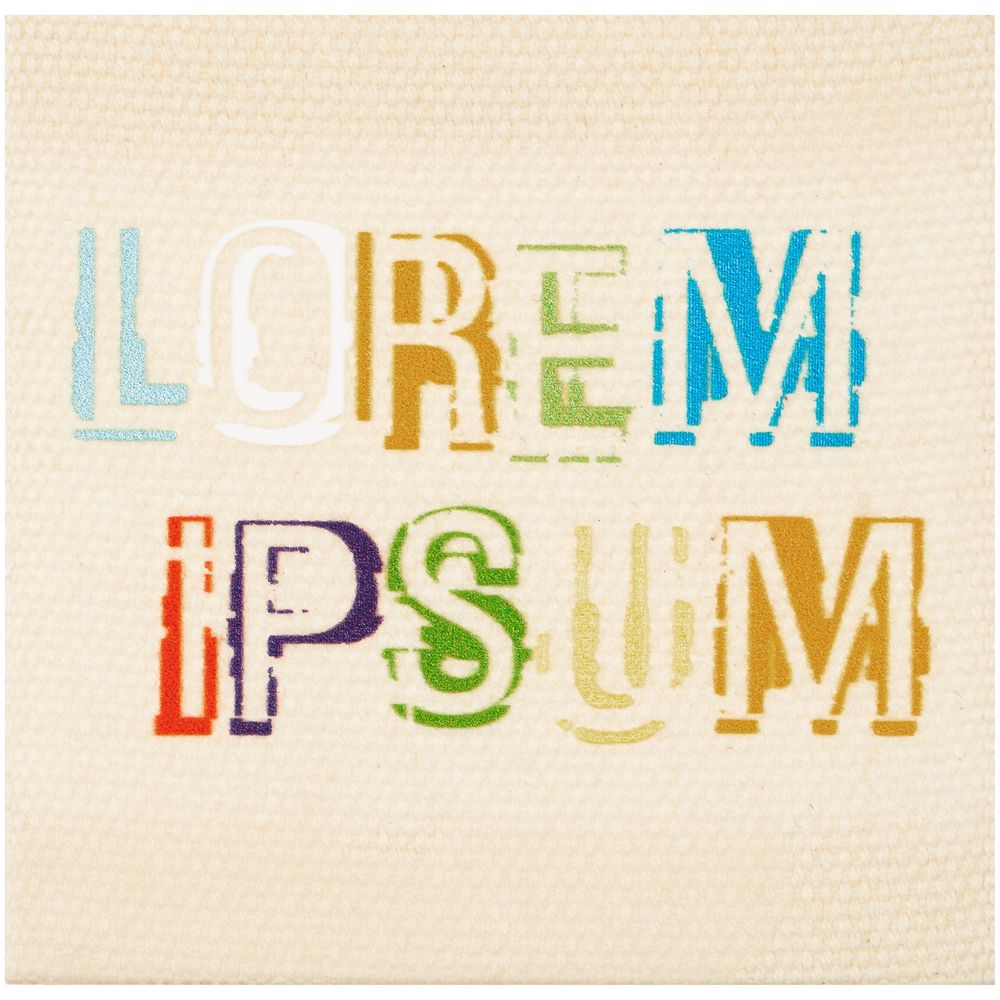 Лейбл хлопковый Doni, L, неокрашенный / Миниатюра нанесения (1000)