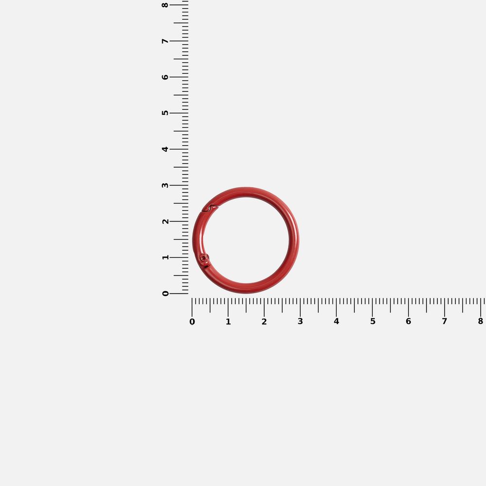 Карабин-кольцо Claus, L, красный / Миниатюра WWW (1000)