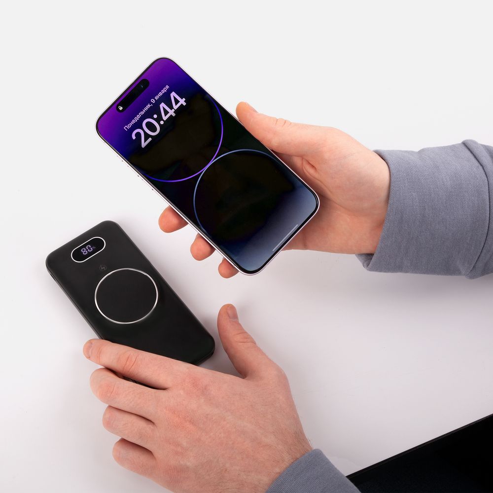 Аккумулятор Omni Qi 10000 мАч, ver.2, черный / Миниатюра WWW (1000)