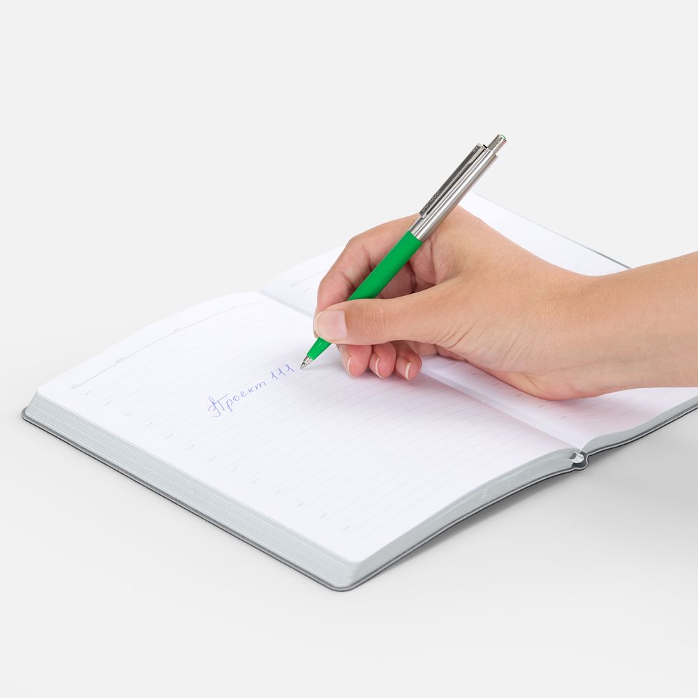 Ручка шариковая Senator Point Metal, ver.2, зеленая / Миниатюра WWW (1000)