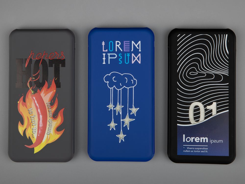 Аккумулятор Uniscend Starry с подсветкой, 10000 мАч, черный / Миниатюра WWW (1000)