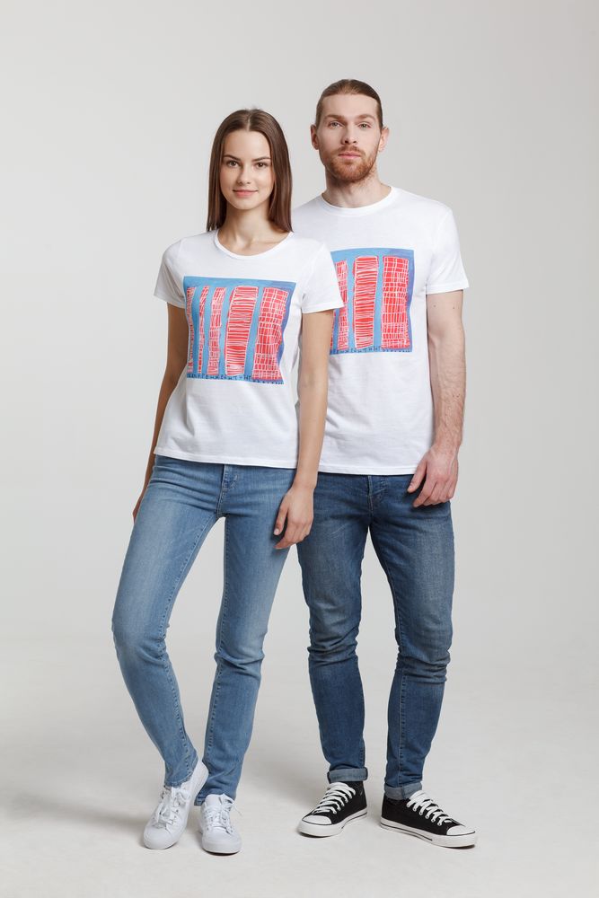 Футболка женская «Небоскребы», белая / Миниатюра WWW (1000)