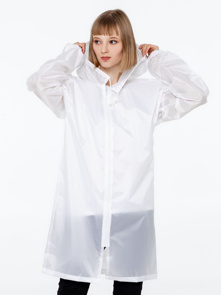 Дождевик «Ветер дунул», белый / Миниатюра WWW (1000)