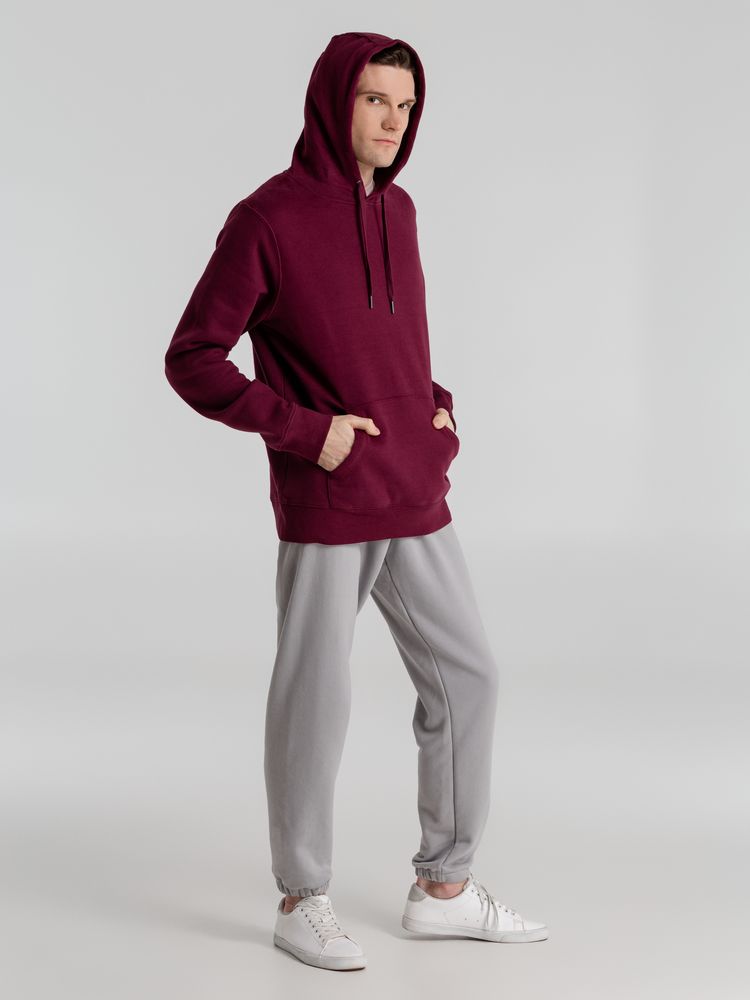 Толстовка с капюшоном унисекс King, бордовая / Миниатюра WWW (1000)