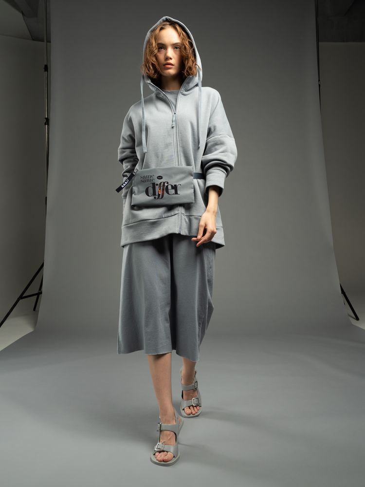 Поясная сумка W2, серая / Миниатюра нанесения (1000)