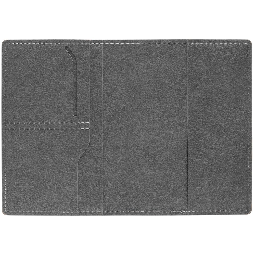 Обложка для паспорта Petrus, серая / Миниатюра WWW (1000)