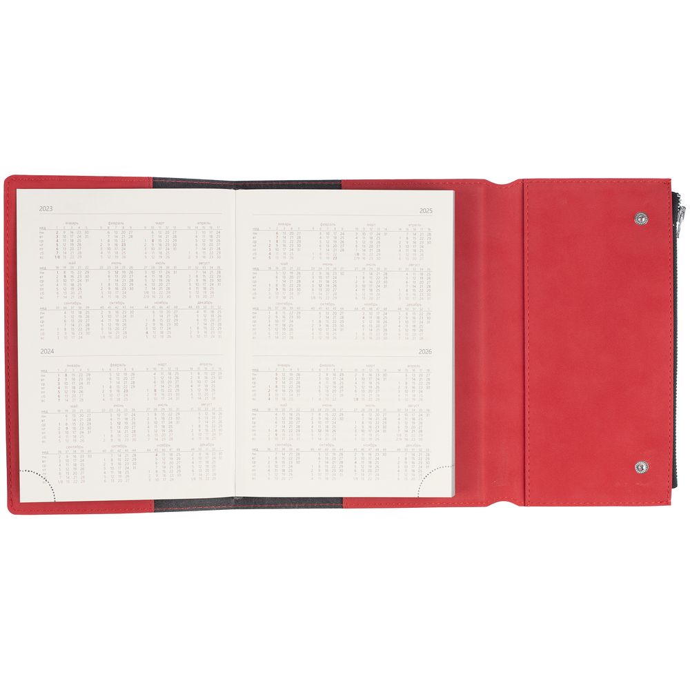 Ежедневник Grace, недатированный, красный / Миниатюра WWW (1000)