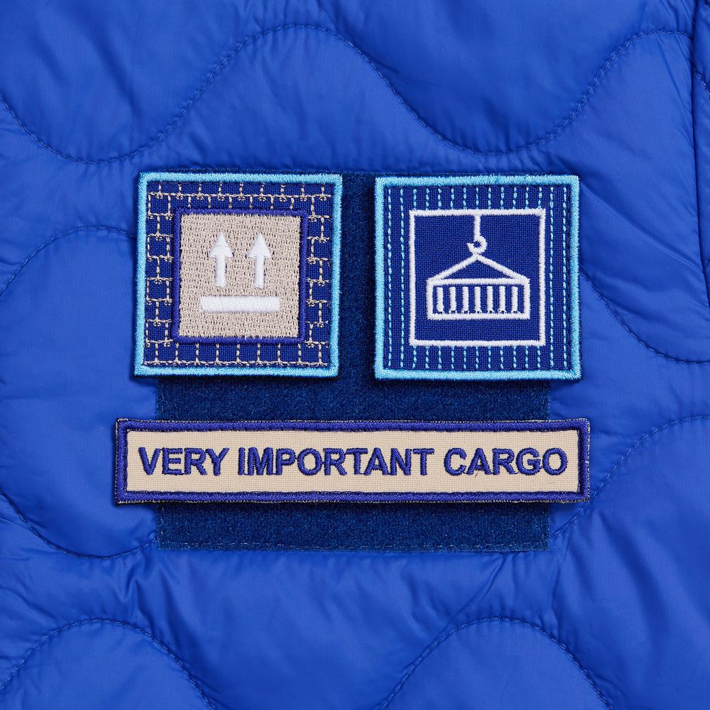 Основа Velkro S для крепления шевронов на липучке, синяя / Миниатюра нанесения (1000)