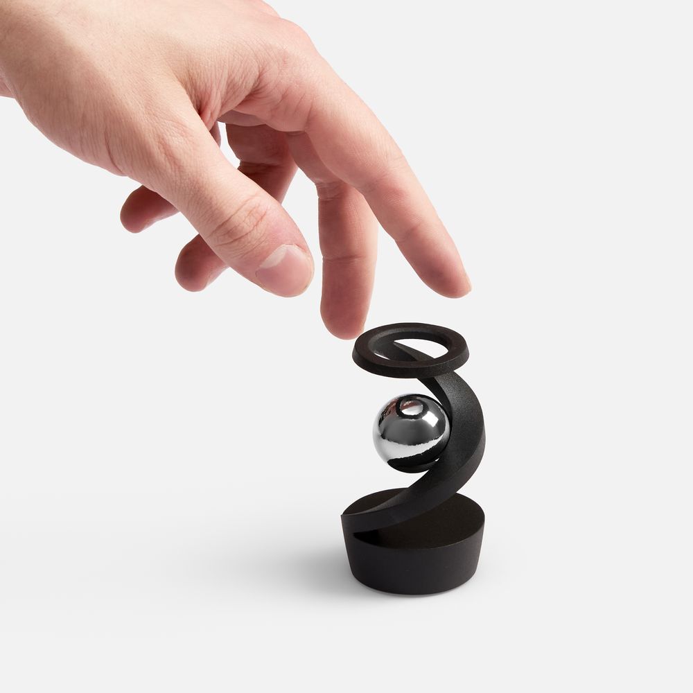 Настольный антистресс Mindflow, черный с серебристым / Миниатюра WWW (1000)