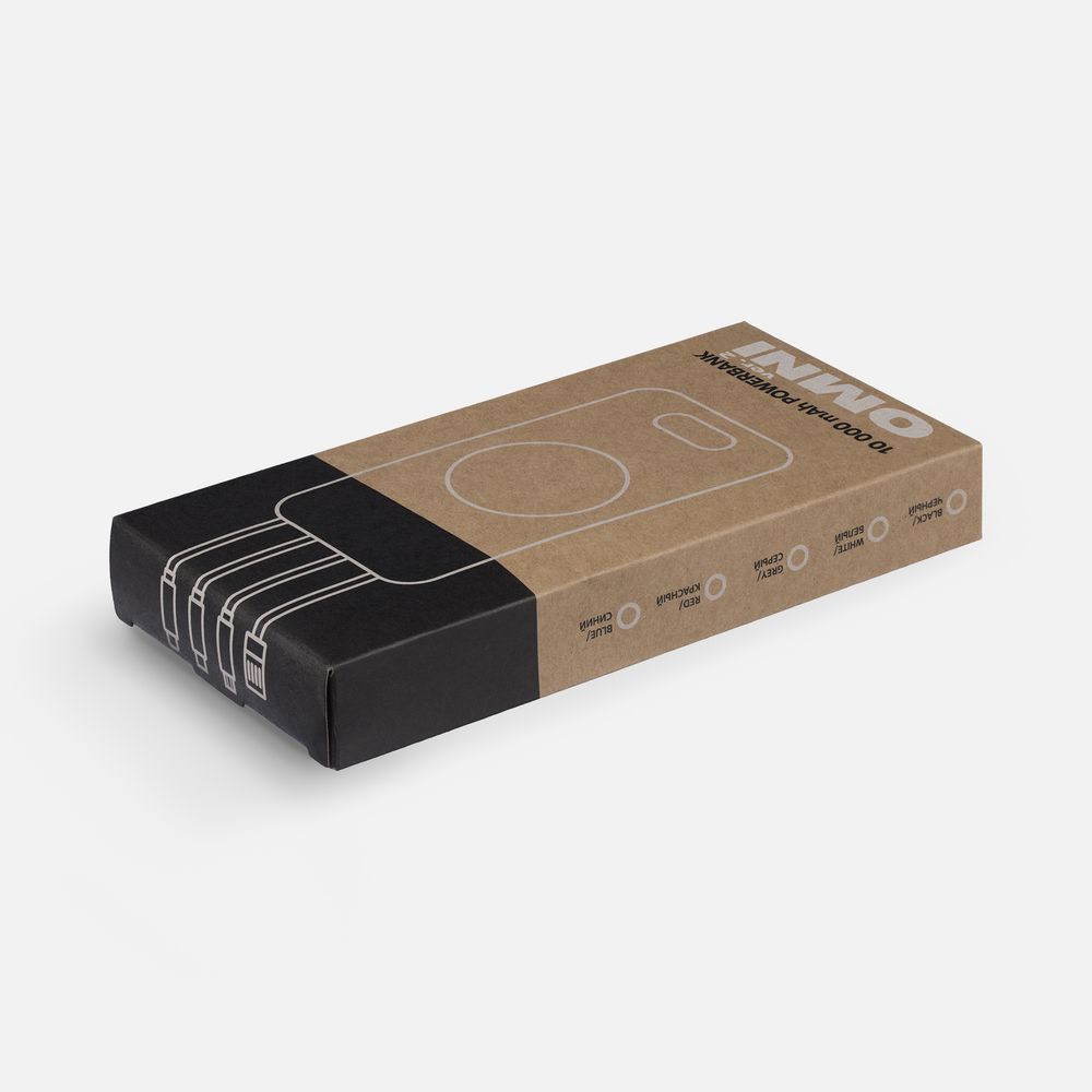 Аккумулятор Omni Qi 10000 мАч, ver.2, черный / Миниатюра WWW (1000)