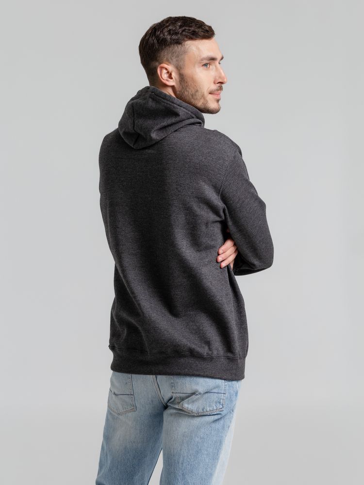 Толстовка с капюшоном Snake II черный меланж / Миниатюра WWW (1000)