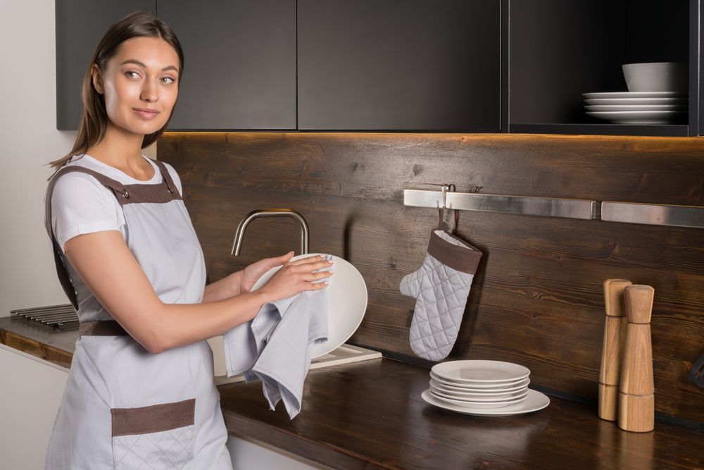 Набор кухонных полотенец Keep Palms, бежевый / Миниатюра WWW (1000)