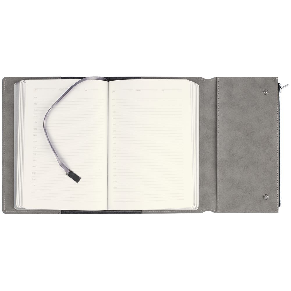 Ежедневник Grace, недатированный, серый / Миниатюра WWW (1000)