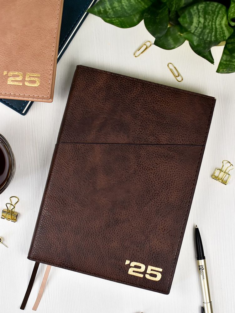 Ежедневник Ronda, датированный, коричневый / Миниатюра WWW (1000)