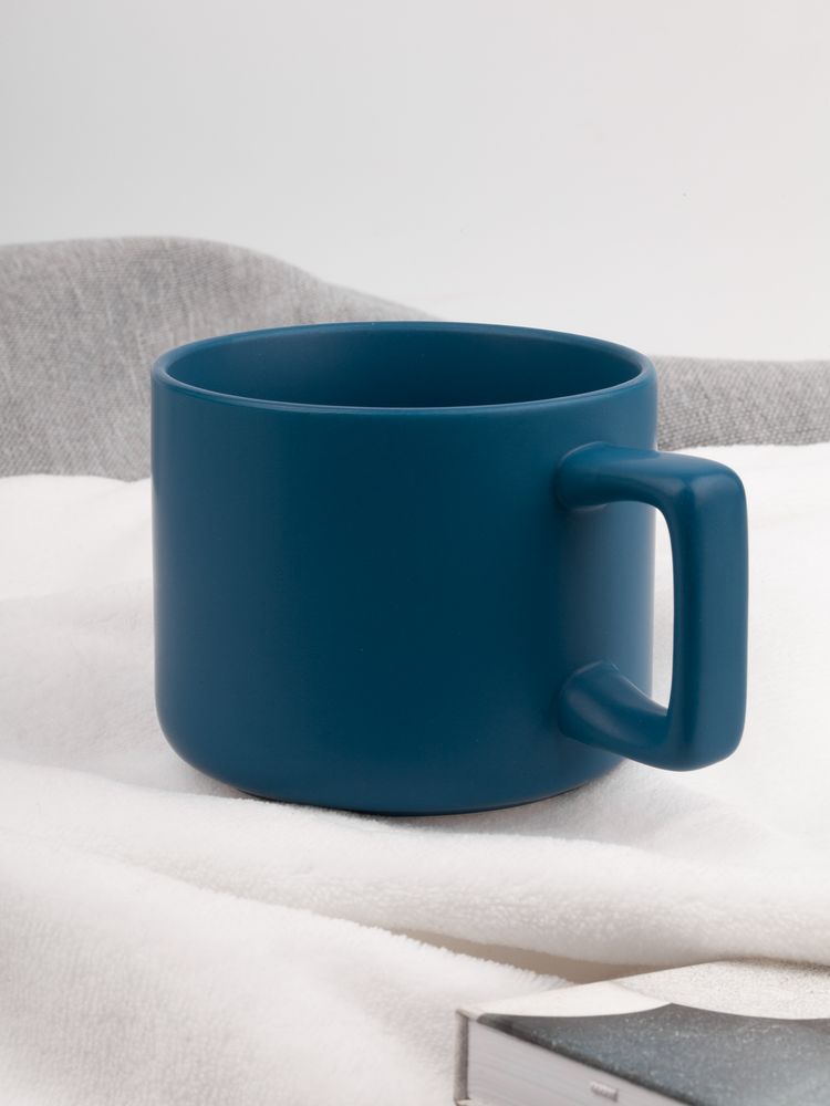 Чашка Jumbo в коробке матовая, морская волна / Миниатюра имиджевого (1000)