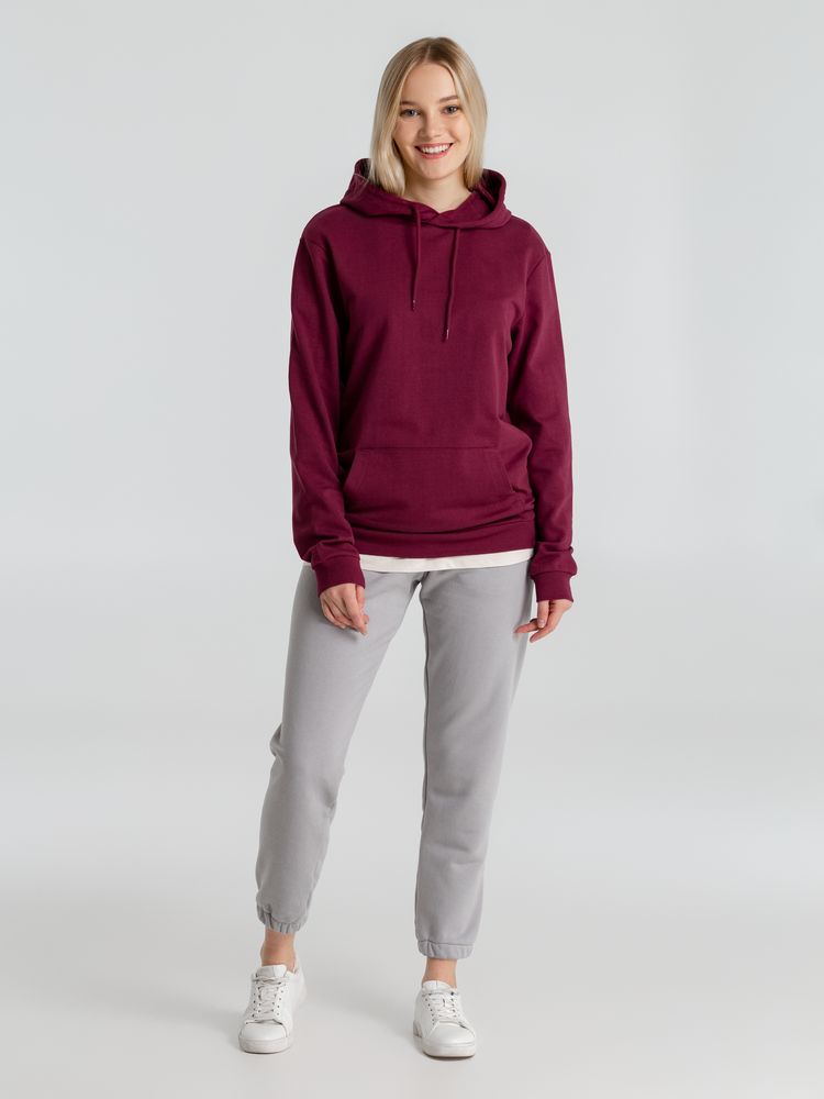 Толстовка с капюшоном унисекс Hoodie, бордовая / Миниатюра WWW (1000)