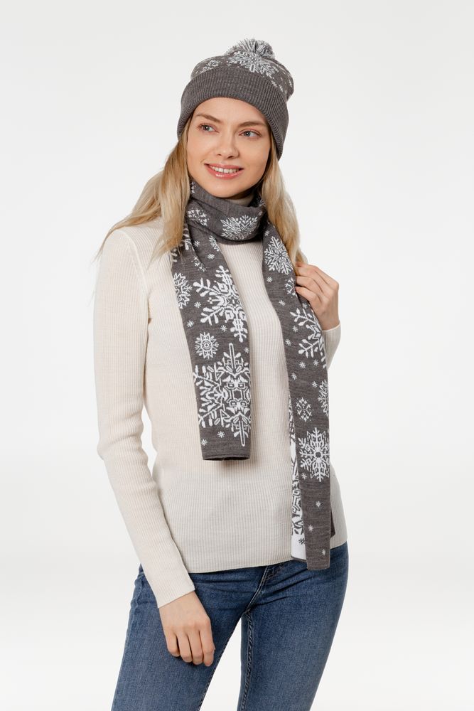 Шарф Snow Fairy, серый / Миниатюра WWW (1000)