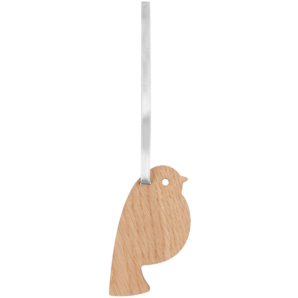 Деревянная подвеска Carving Oak, в форме снегиря / Миниатюра WWW (1000)