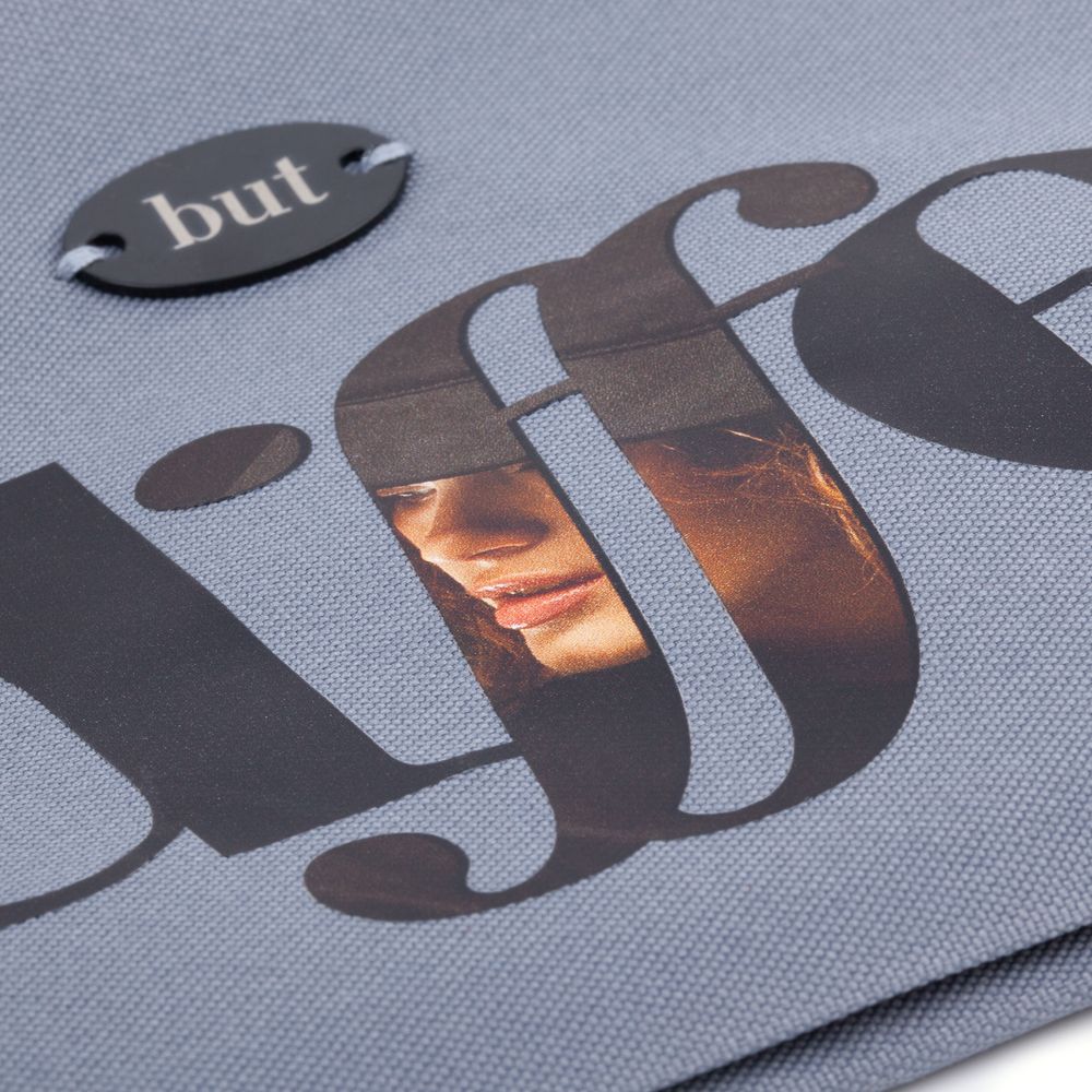 Поясная сумка W2, серая / Миниатюра нанесения (1000)