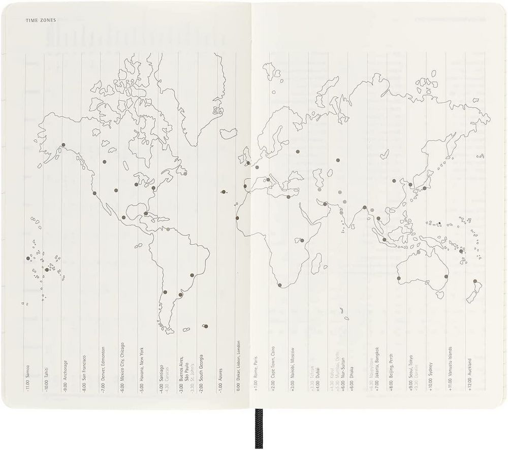 Ежедневник Moleskine Classic Soft Large, датированный, черный / Миниатюра WWW (1000)