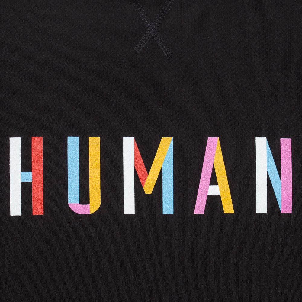 Свитшот Human, черный / Миниатюра WWW (1000)