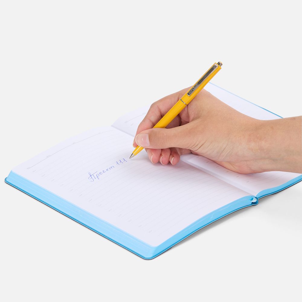 Ручка шариковая Senator Point ver.2, желтая / Миниатюра WWW (1000)