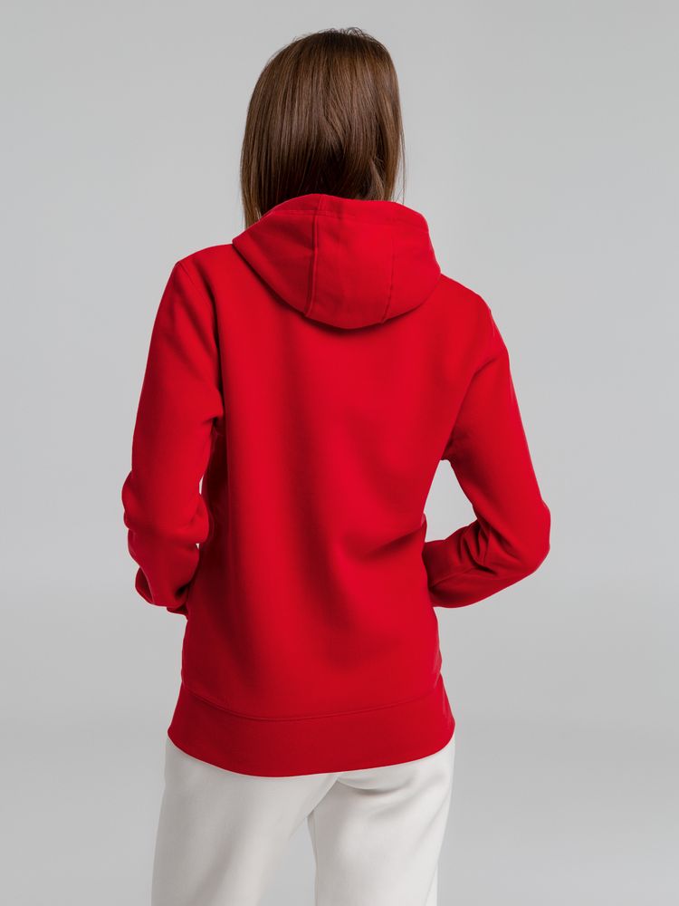 Толстовка с капюшоном на молнии унисекс King, красная / Миниатюра WWW (1000)