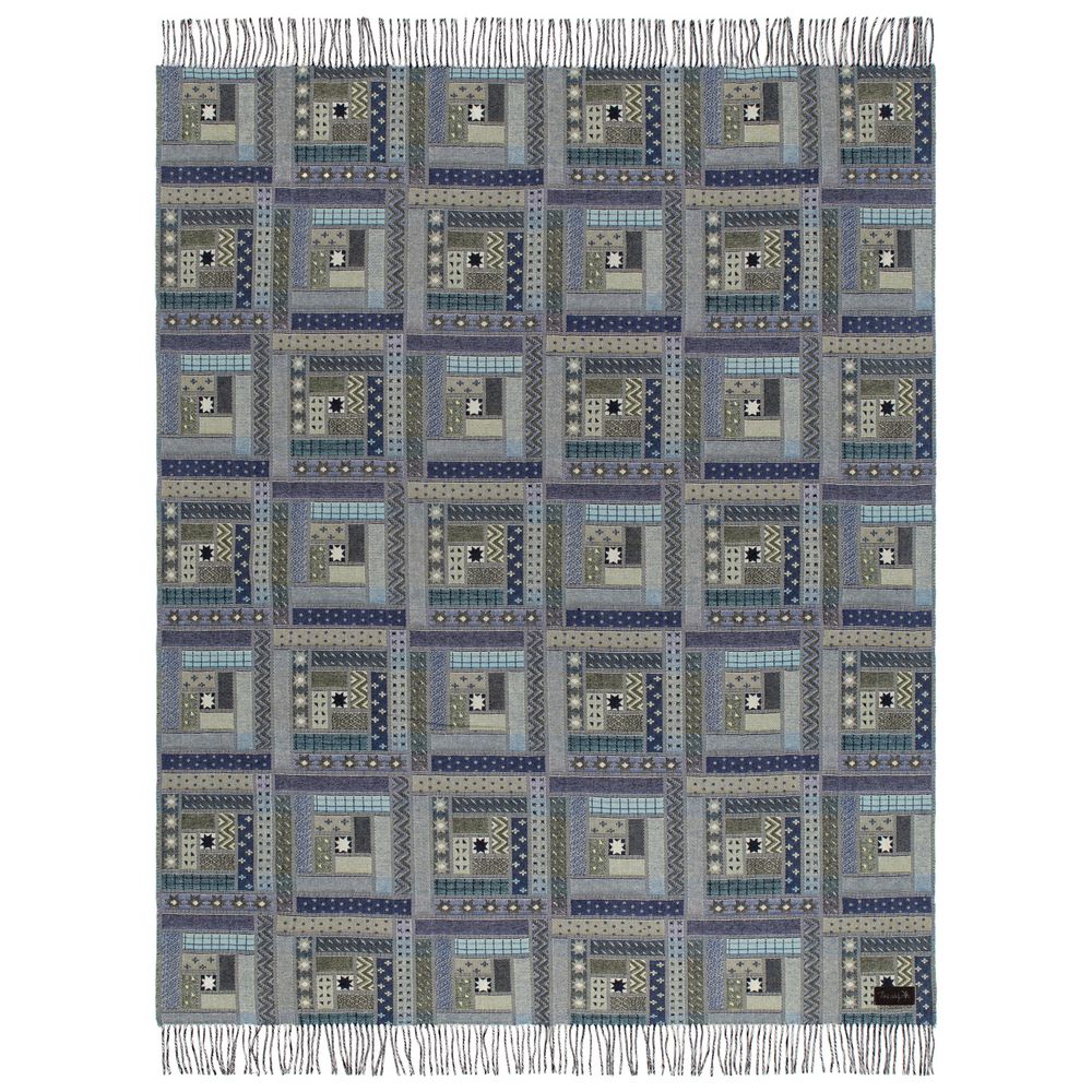 Плед Baltimora, синий с серым / Миниатюра WWW (1000)