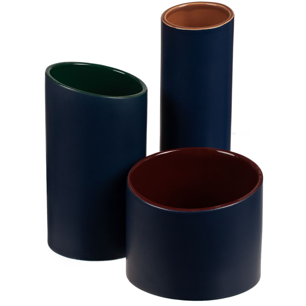 Ваза Form Fluid, большая, сине-горчичная / Миниатюра WWW (1000)