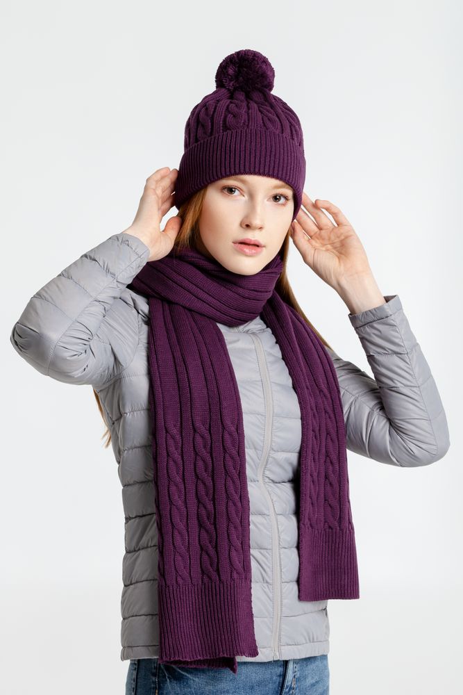 Шарф Heat Trick, баклажановый / Миниатюра WWW (1000)