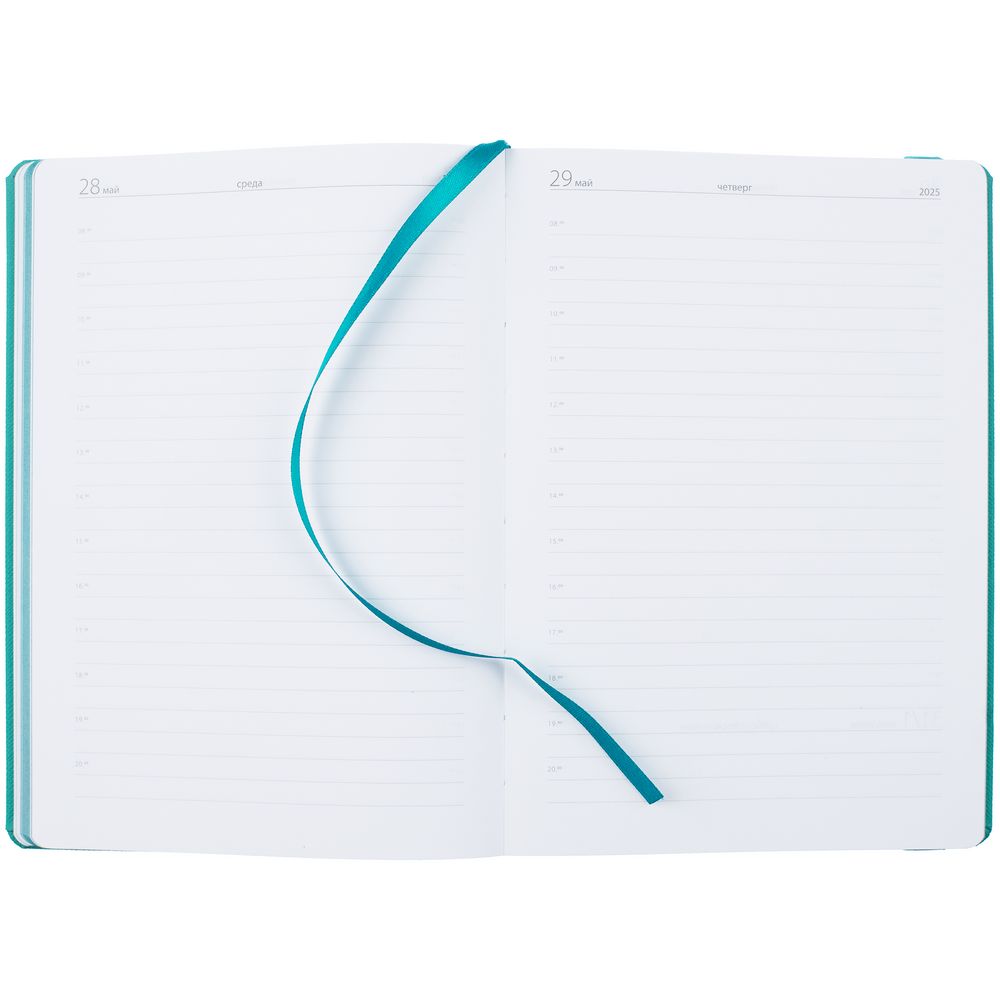 Ежедневник Must, датированный, бирюзовый / Миниатюра WWW (1000)
