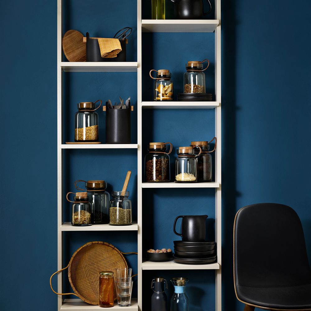 Банка для хранения Silhouette, средняя, серая / Миниатюра WWW (1000)